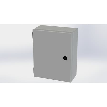 Saginaw Control & Engineering 1/4 Turn Latch Electrical Enclosures, 10 in H, 4 in D, 8 in W, NEMA 3R, 4, 12, 13, Carbon Steel SCE-1008ELJ